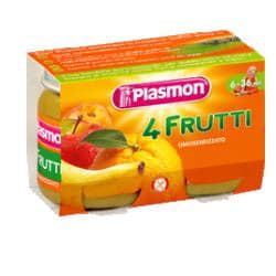 Plasmon omogeneizzato 4 frutti 2 x 104 g in Dessert in vasetto per neonati Clubfarma - Melilli, commercioVirtuoso.it