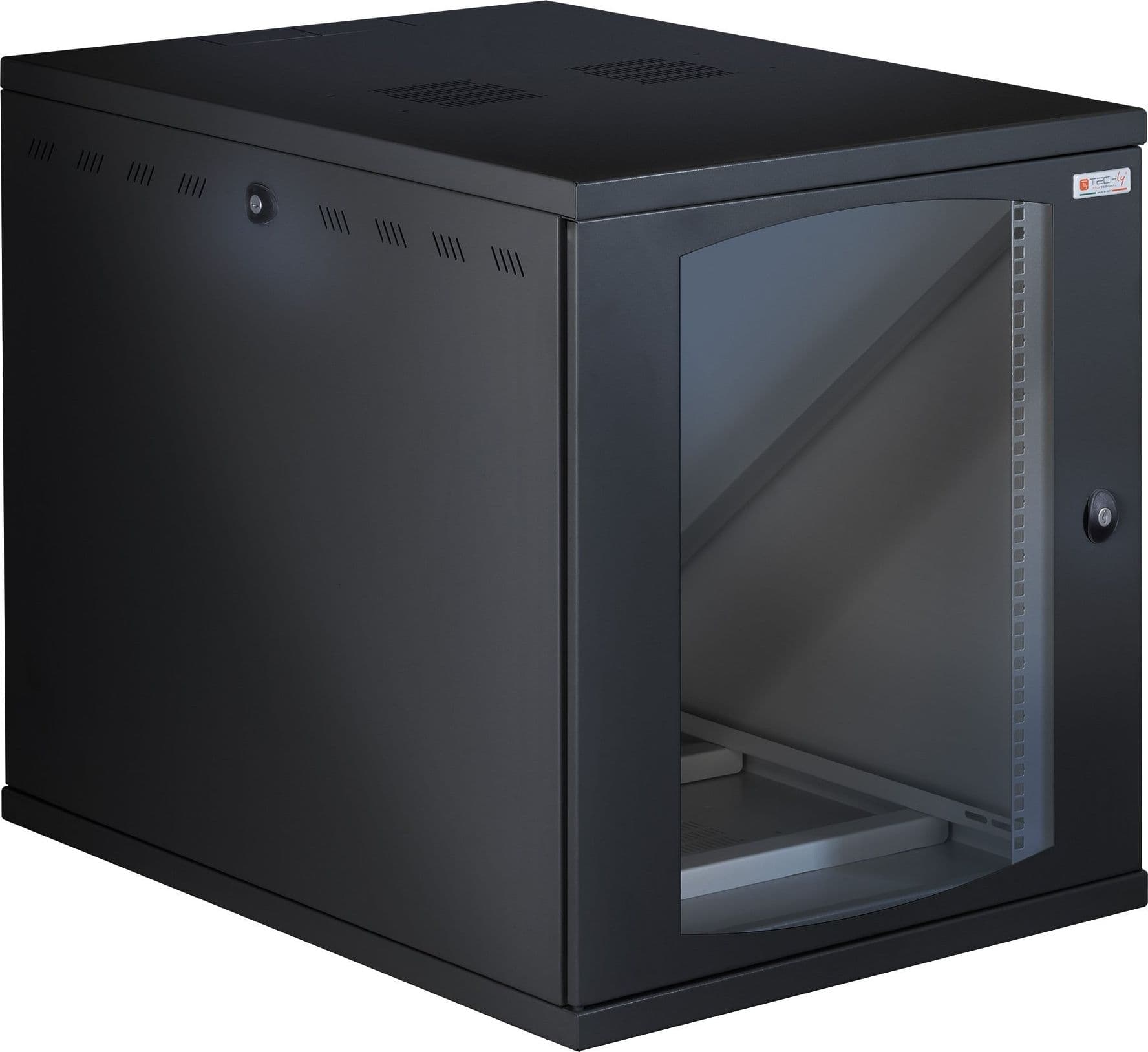 Armadio Rack 19'' a Muro 13U P 800mm L 600mm Porta Vetro Nero in  Scontolo.net - Potenza, commercioVirtuoso.it
