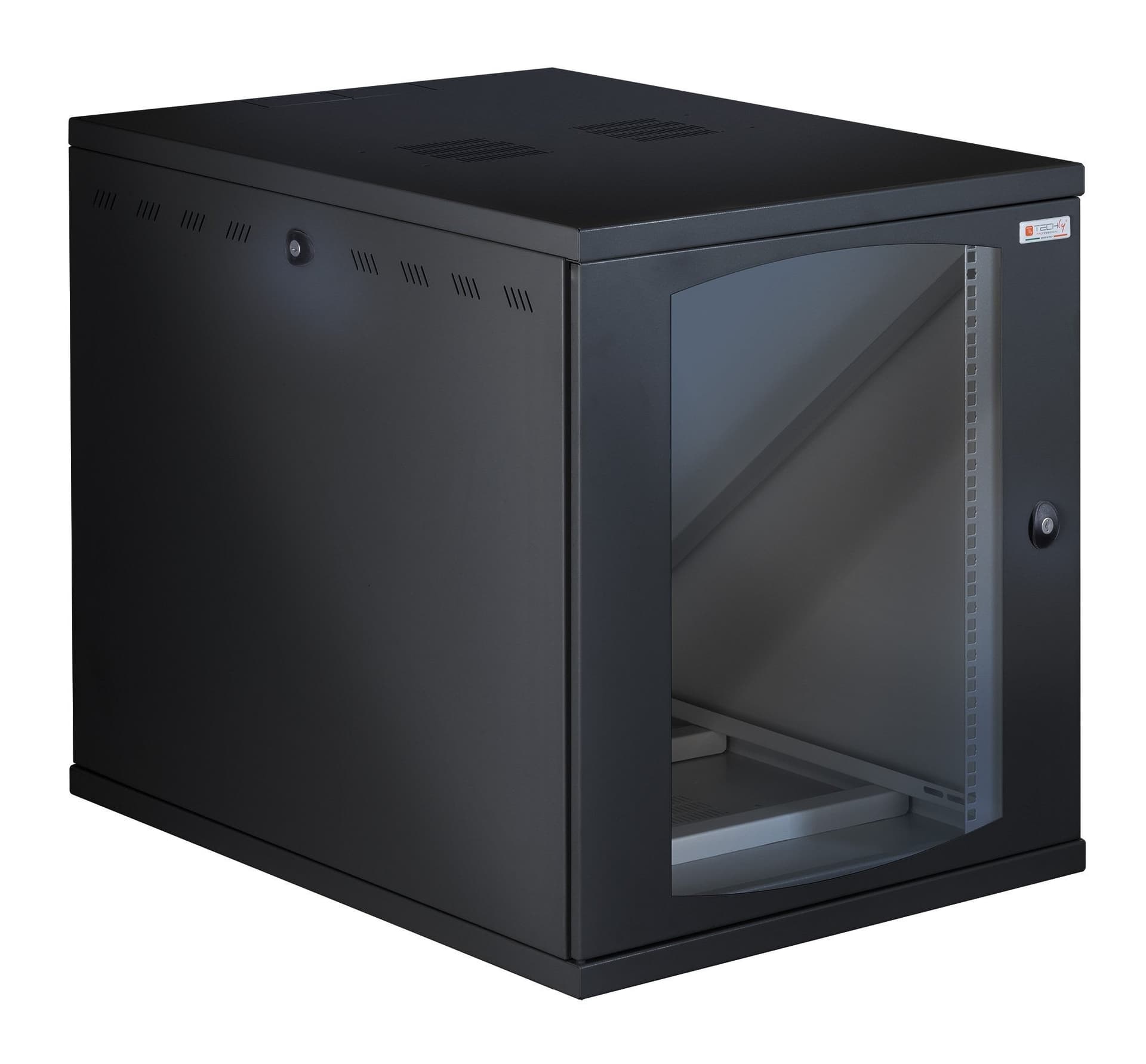 Armadio Rack 19'' a Muro 13U P 800mm L 600mm Porta Vetro Nero in  Scontolo.net - Potenza, commercioVirtuoso.it