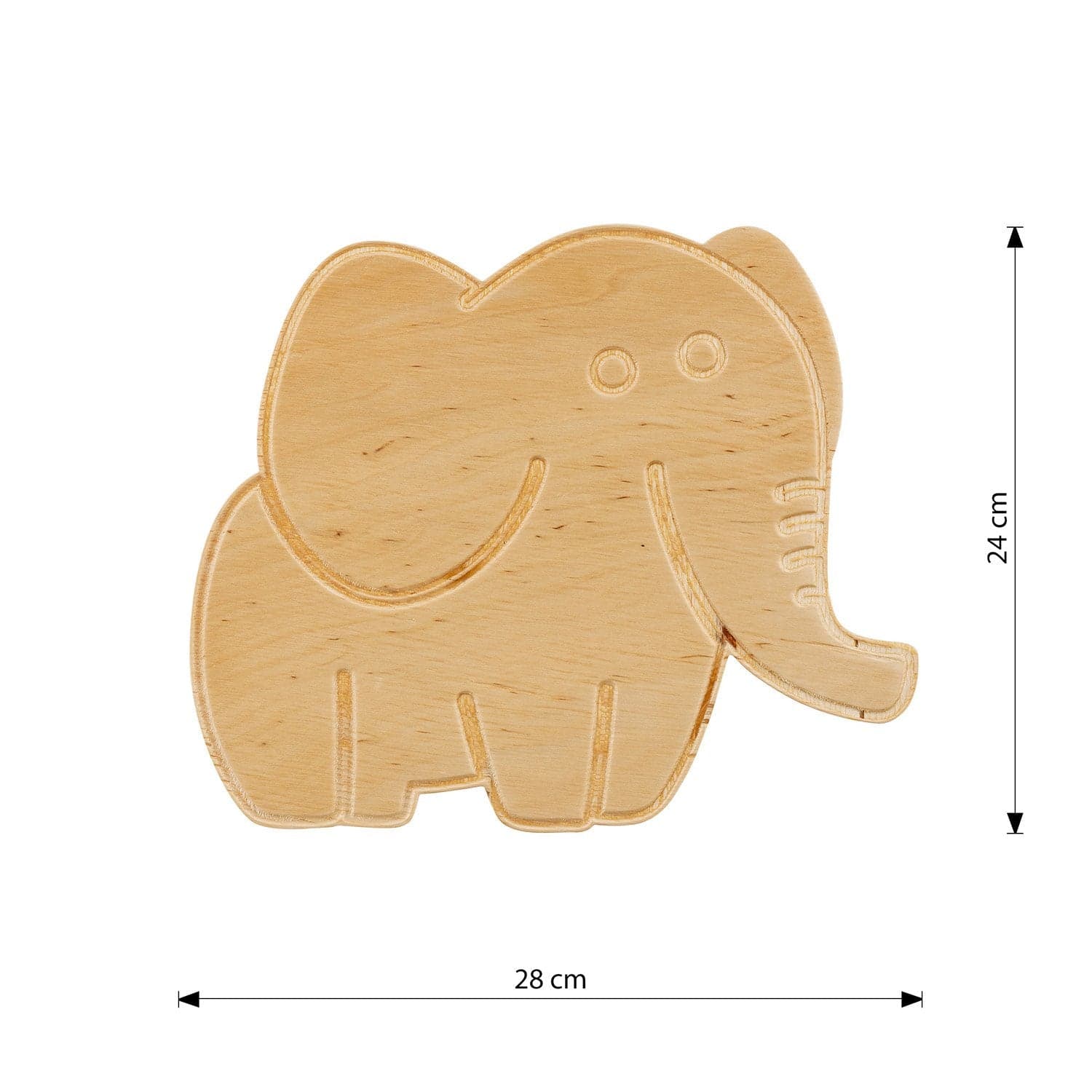 Applique Safari A Forma Di Elefante 1 Luce E14 In Compensato in Luci notturne per bambini LuceArt - Montecorvino Pugliano, commercioVirtuoso.it