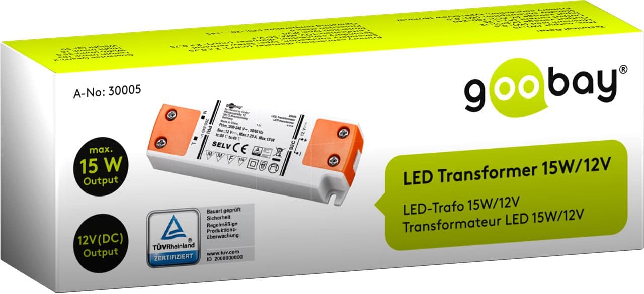 Alimentatore Led da 15W per Led (0.5W-15W) in Trasformatori a bassa intensità Scontolo.net - Potenza, commercioVirtuoso.it
