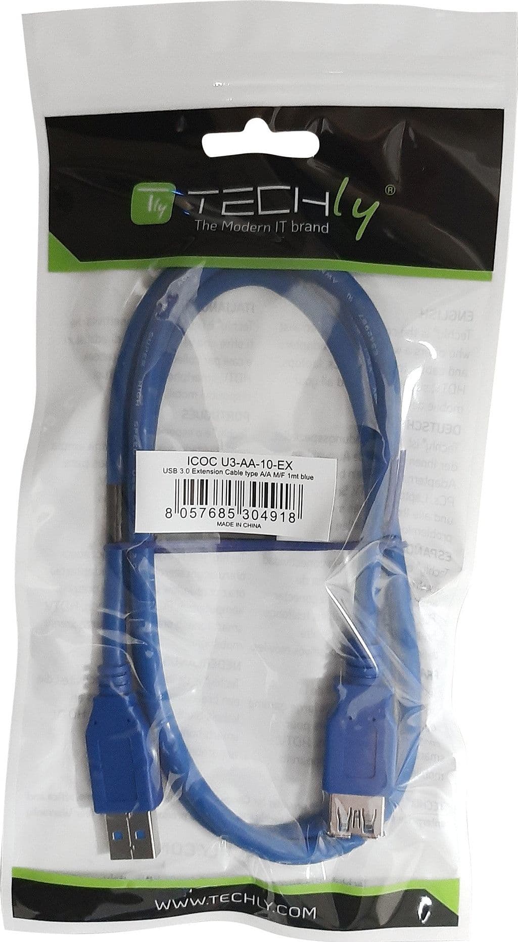 Cavo Prolunga USB 3.2 Superspeed A maschio/A femmina 0,5m Blu in  Scontolo.net - Potenza, commercioVirtuoso.it