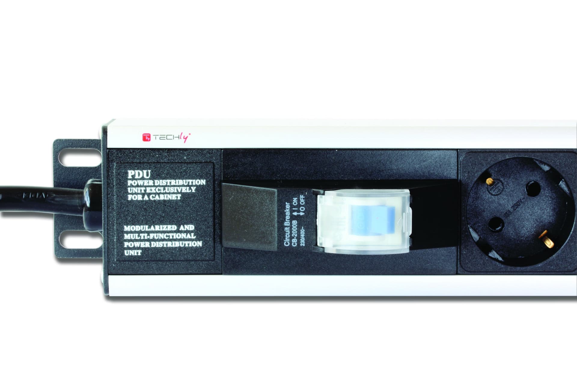 Multipresa Verticale per Rack 12 Posti Schuko con Magnetotermico Spina Schuko Angolata 1U in Cavi di alimentazione Scontolo.net - Potenza, commercioVirtuoso.it