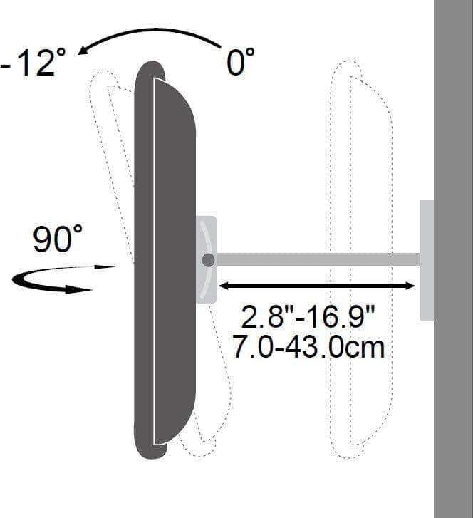 Supporto a Muro per TV LED LCD 23-55'' Full Motion Braccio Doppio in Supporti da parete e da soffitto Scontolo.net - Potenza, commercioVirtuoso.it