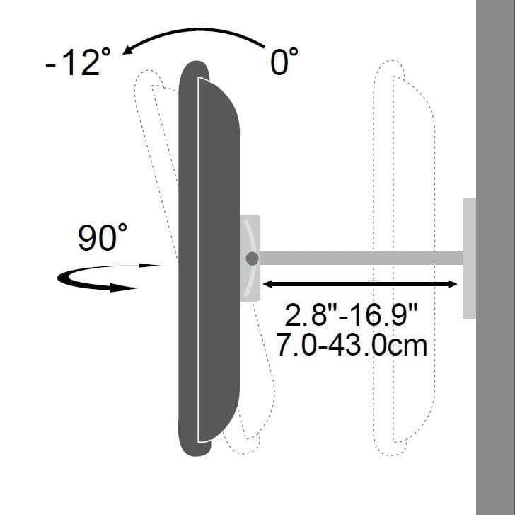 Supporto a Muro per TV LED LCD 23-55'' Full Motion Braccio Doppio in Supporti da parete e da soffitto Scontolo.net - Potenza, commercioVirtuoso.it