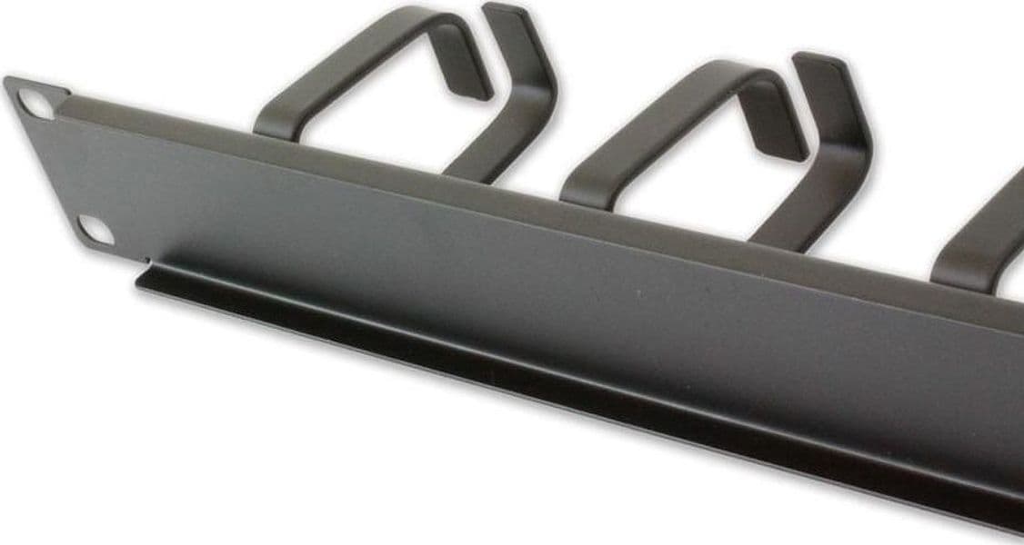 Pannello Passacavi 5 Anelli Senza Fori 1U Nero in Stringicavi Scontolo.net - Potenza, commercioVirtuoso.it