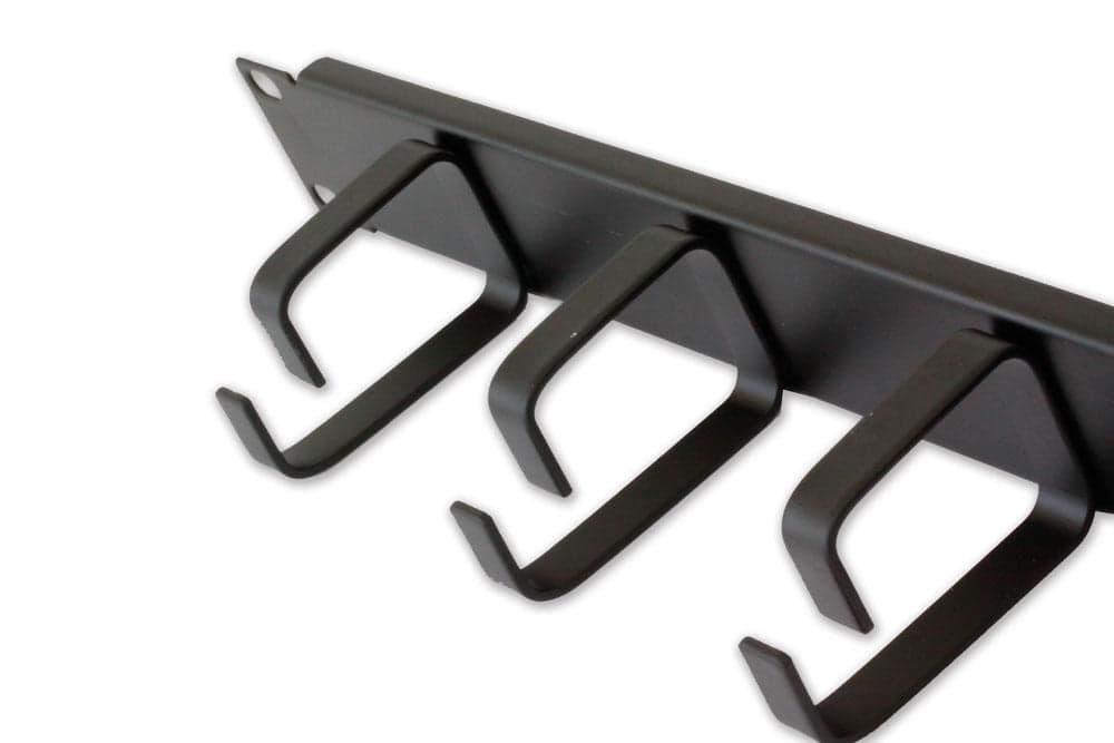 Pannello Passacavi 5 Anelli Senza Fori 1U Nero in Stringicavi Scontolo.net - Potenza, commercioVirtuoso.it