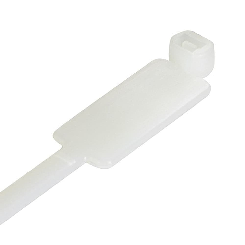 Fascette Fermacavi 200x4,8mm con Targhetta 13x28mm 100 pz Bianco in Stringicavi Scontolo.net - Potenza, commercioVirtuoso.it