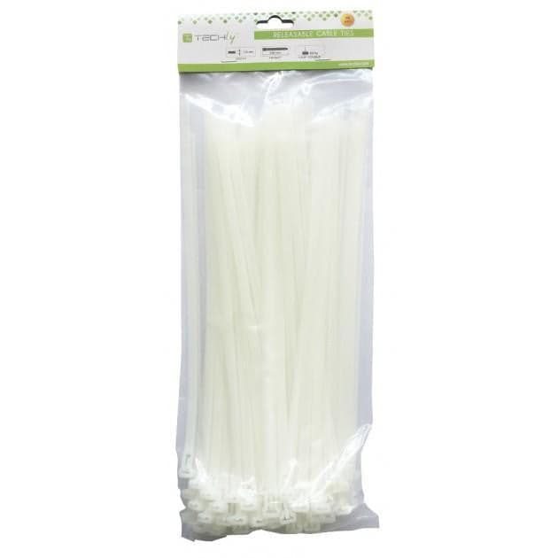 Fascette Fermacavi 200x4,8mm con Targhetta 13x28mm 100 pz Bianco in Stringicavi Scontolo.net - Potenza, commercioVirtuoso.it