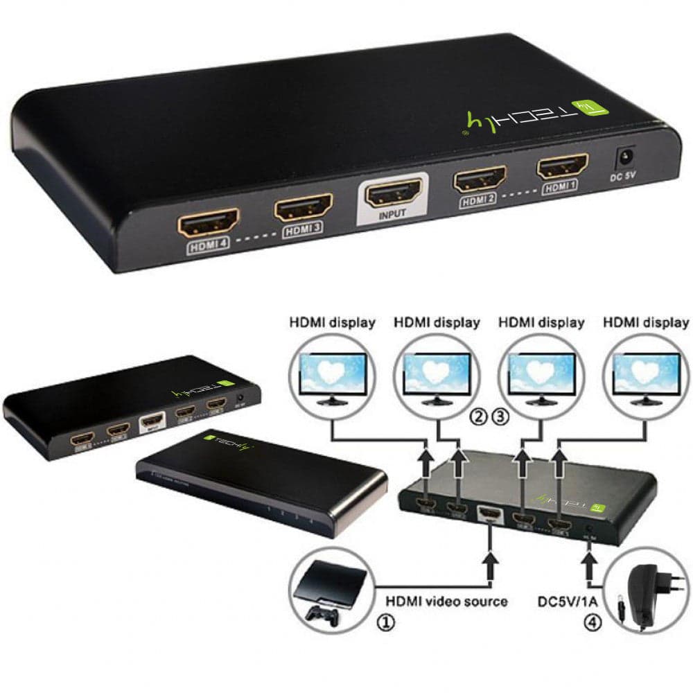 Splitter HDMI 4K UHD 3D 4 vie in Splitter Scontolo.net - Potenza, commercioVirtuoso.it