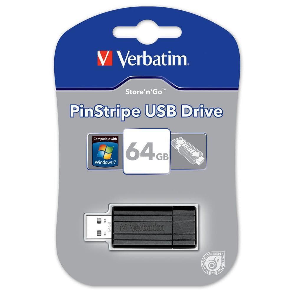Memoria USB 2.0 PinStripe da 64Gb Colore Nero in  Scontolo.net - Potenza, commercioVirtuoso.it