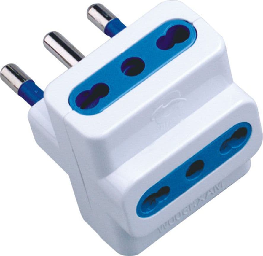 Adattatore triplo spina 16A Bianco in Multiprese Scontolo.net - Potenza, commercioVirtuoso.it