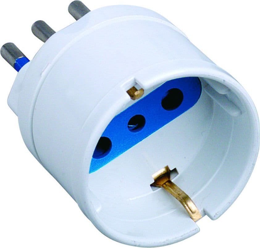 Adattatore spina 10A presa Schuko Bianco in Multiprese Scontolo.net - Potenza, commercioVirtuoso.it