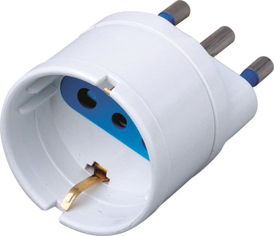 Adattatore spina 16A presa Schuko Bianco in Multiprese Scontolo.net - Potenza, commercioVirtuoso.it