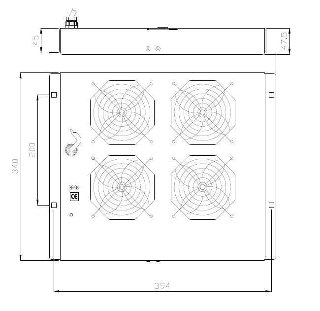 Gruppo di 4 Ventole a Soffitto Senza Termostato per Rack 19'' Grigio in Ventilatori da soffitto con lampada Scontolo.net - Potenza, commercioVirtuoso.it