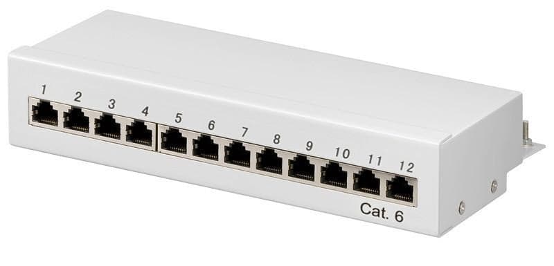 Pannello Patch 12 Porte Cat. 6 FTP Grigio in Cavi Ethernet Scontolo.net - Potenza, commercioVirtuoso.it
