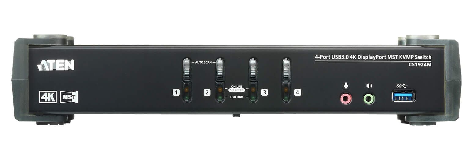 Switch KVMP 4K DisplayPort a 4 porte MST USB3.0, CS1924M in  Scontolo.net - Potenza, commercioVirtuoso.it