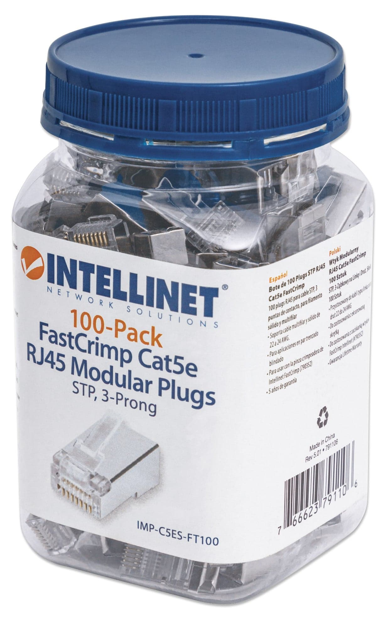 Confezione 100 Plug modulari RJ45 passanti Cat5e FastCrimp in Pannelli patch Ethernet Scontolo.net - Potenza, commercioVirtuoso.it