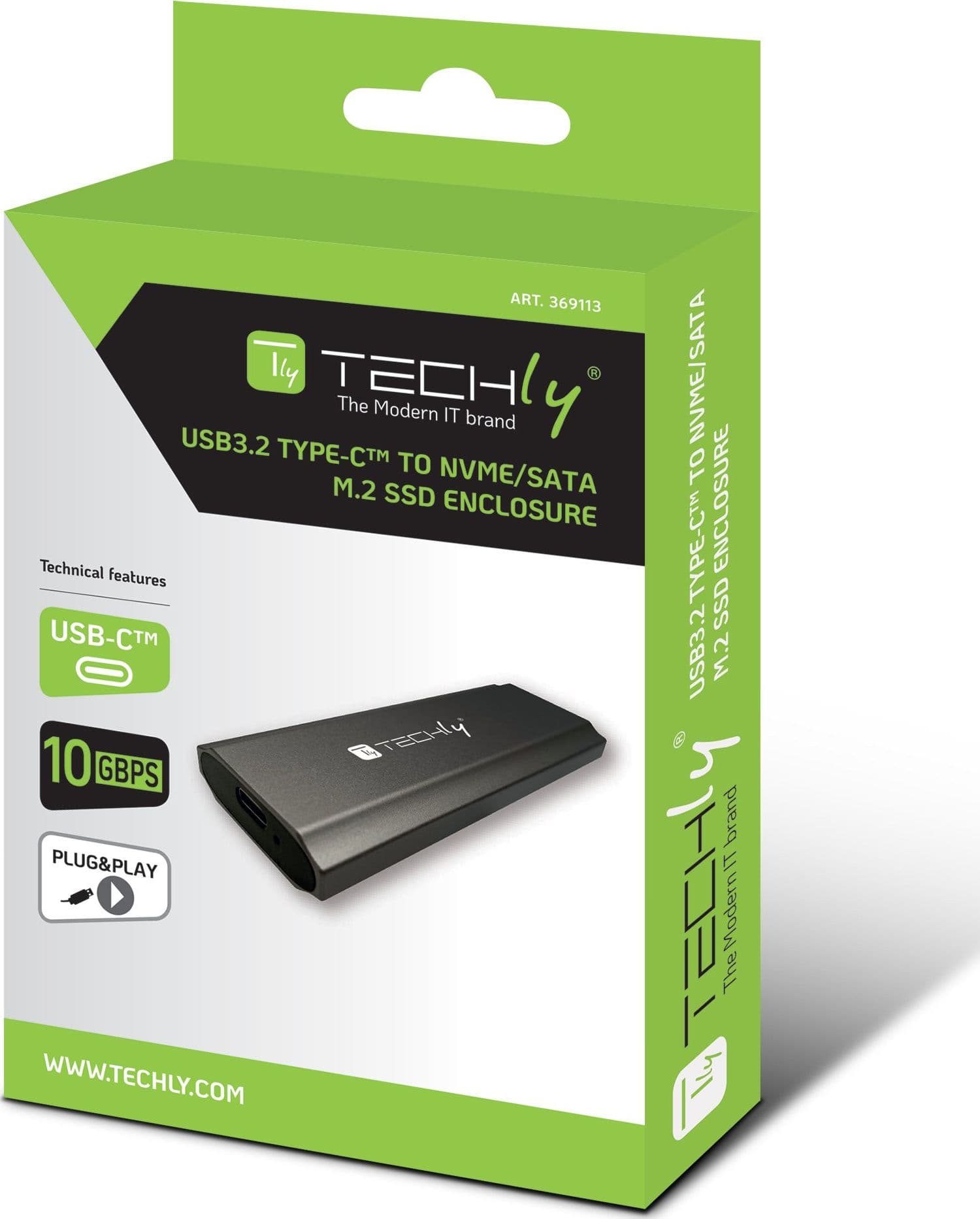 Box Esterno USB-C&trade USB3.2 Gen2 NVMe/SATA M.2 SSD in Case e serrature Scontolo.net - Potenza, commercioVirtuoso.it