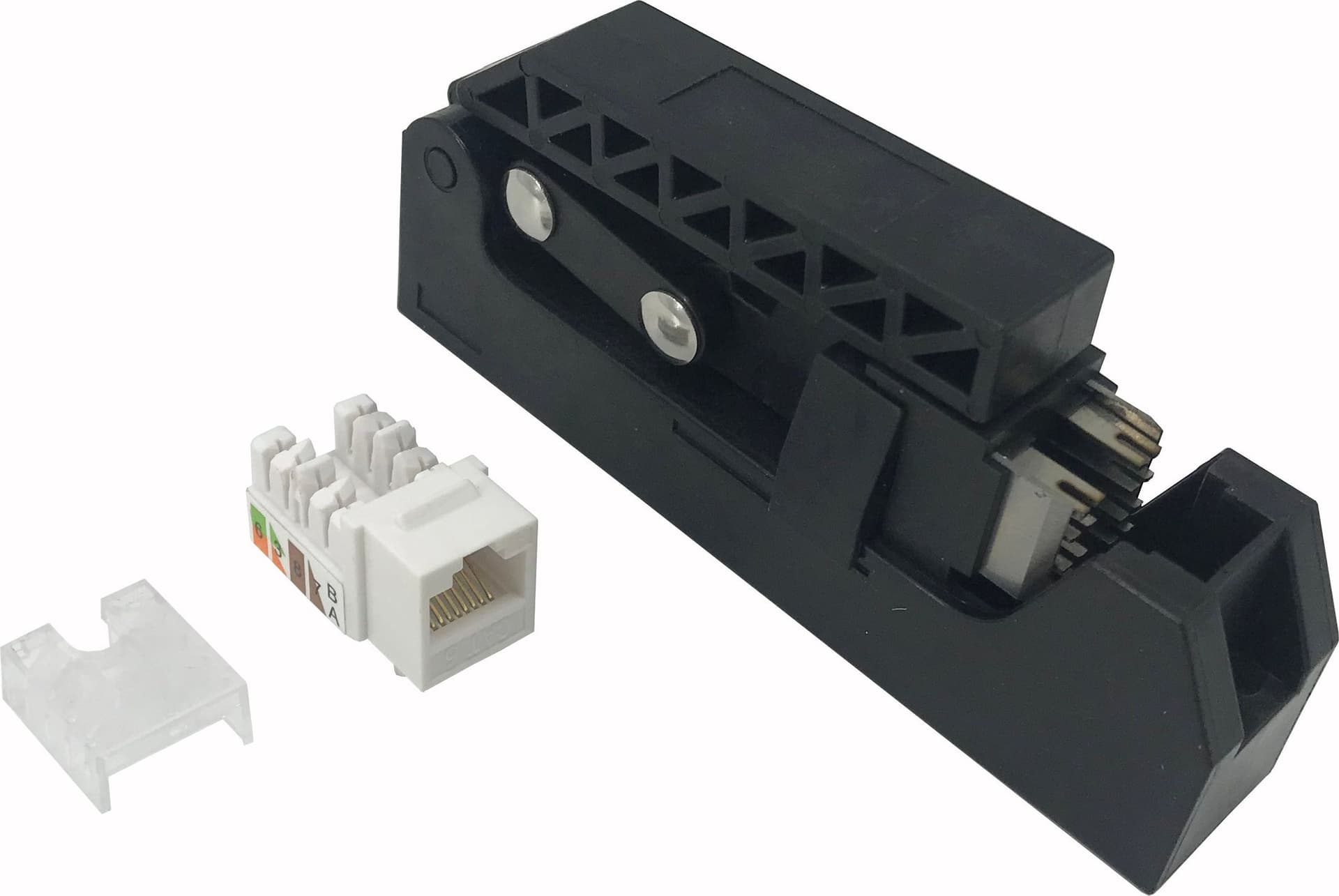 Kit 24 Frutti Cat.6 UTP 90&deg Keystone con Pinza Crimpatrice in Punzone Scontolo.net - Potenza, commercioVirtuoso.it