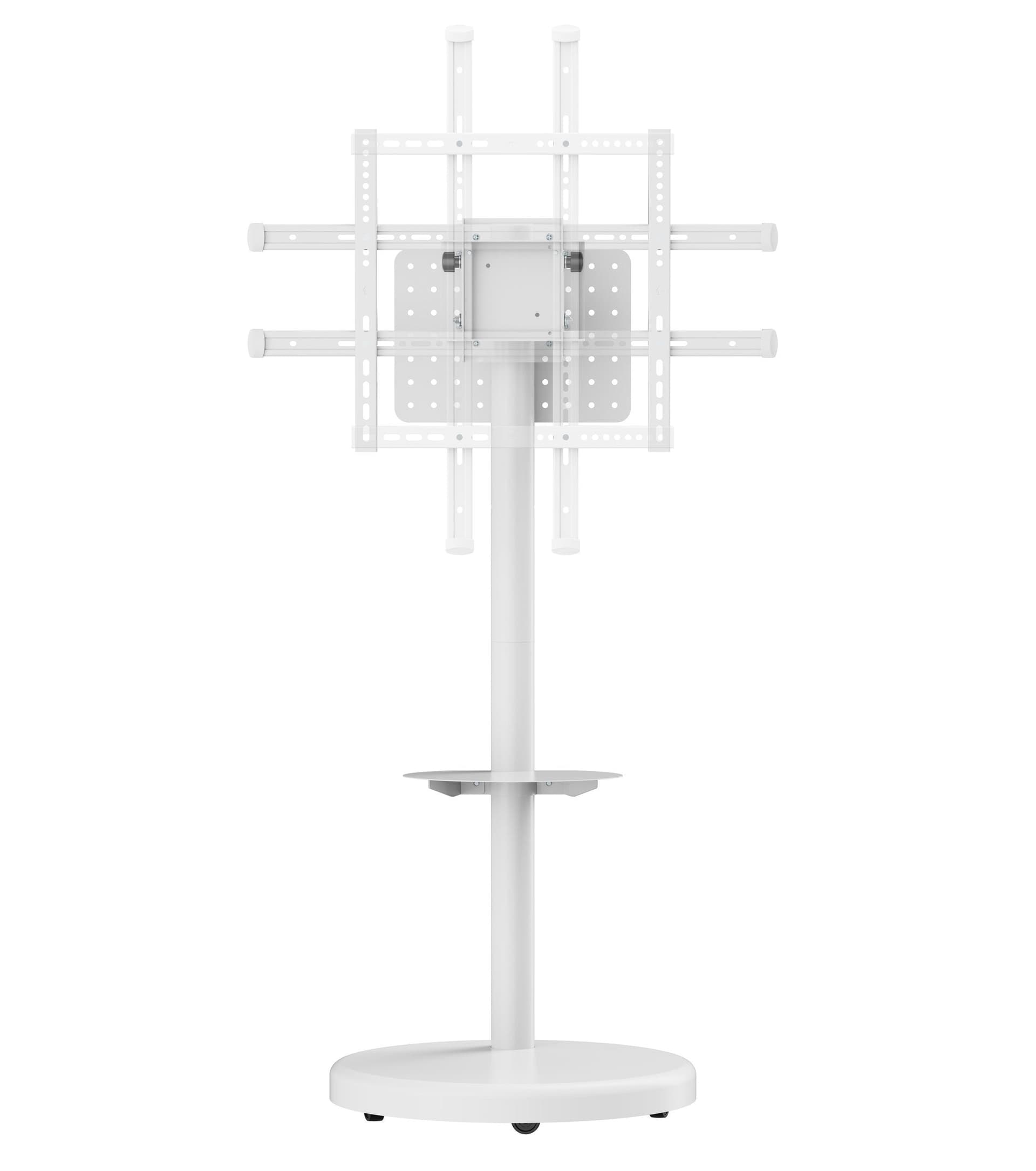 Supporto a Pavimento con Mensola Trolley TV LCD/LED/Plasma 37-86'' Bianco in Supporti da parete e da soffitto Scontolo.net - Potenza, commercioVirtuoso.it