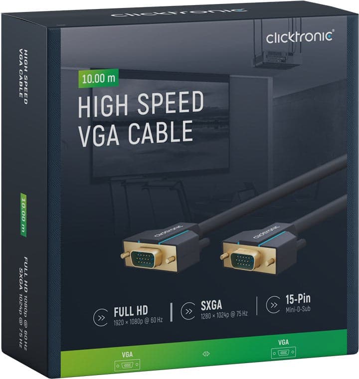 Cavo VGA Alta Risoluzione Connettori Dorati 10m in  Scontolo.net - Potenza, commercioVirtuoso.it