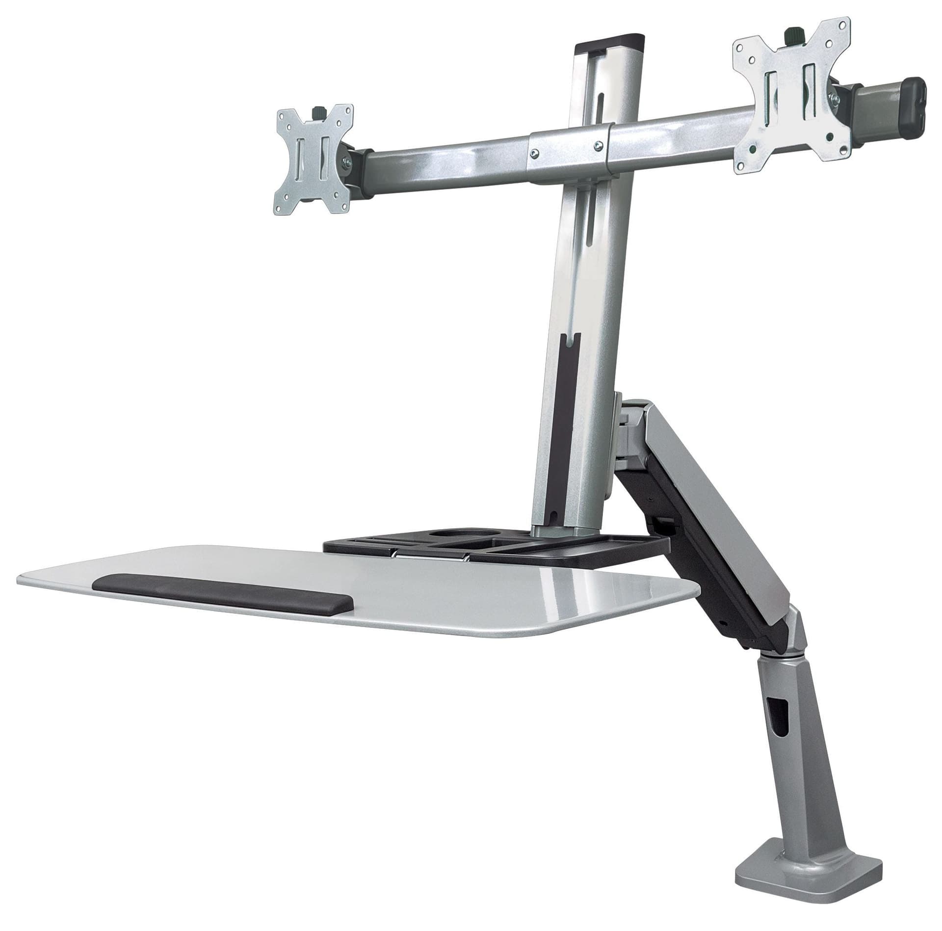 Supporto Scrivania Doppio Monitor 13''-27'' Molla a Gas Ripiano Tastiera in Supporti Scontolo.net - Potenza, commercioVirtuoso.it