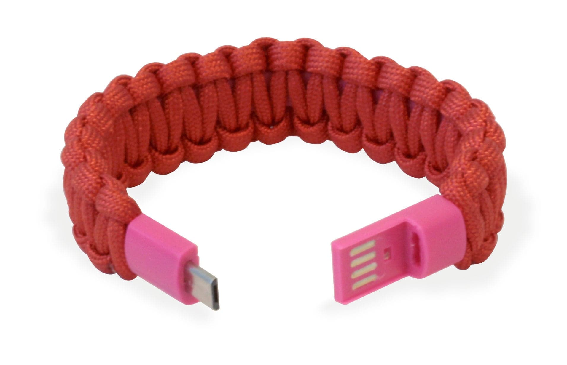 Bracciale Paracord con Micro USB Rosso in Bracciali Scontolo.net - Potenza, commercioVirtuoso.it