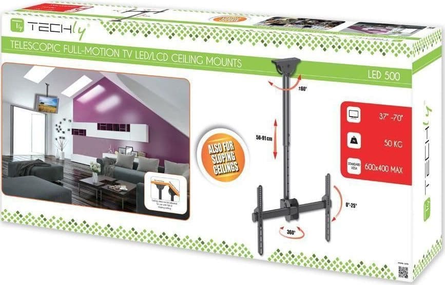 Supporto Telescopico Universale a Soffitto per TV LED LCD 37-70'' in Supporti da parete e da soffitto Scontolo.net - Potenza, commercioVirtuoso.it