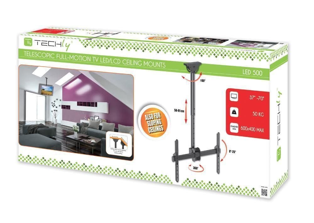 Supporto Telescopico Universale a Soffitto per TV LED LCD 37-70'' in Supporti da parete e da soffitto Scontolo.net - Potenza, commercioVirtuoso.it
