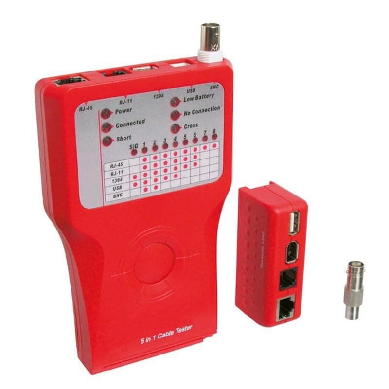 Tester di Rete per Cavi Firewire RJ45 Cat. 5 e 6, ISDN, USB e BNC in Tester per circuiti elettrici Scontolo.net - Potenza, commercioVirtuoso.it