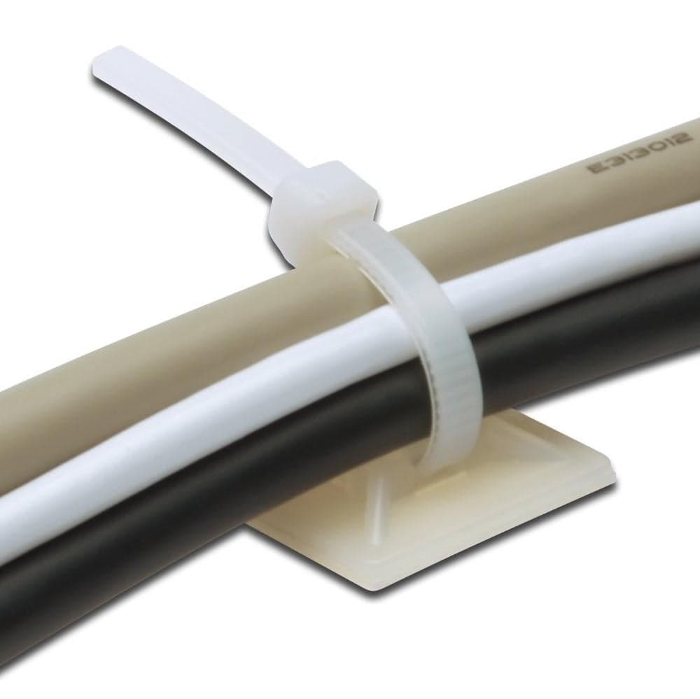 Supporto Autoadesivo 28x28 mm per Fascette 100 Pz Beige in Stringicavi Scontolo.net - Potenza, commercioVirtuoso.it