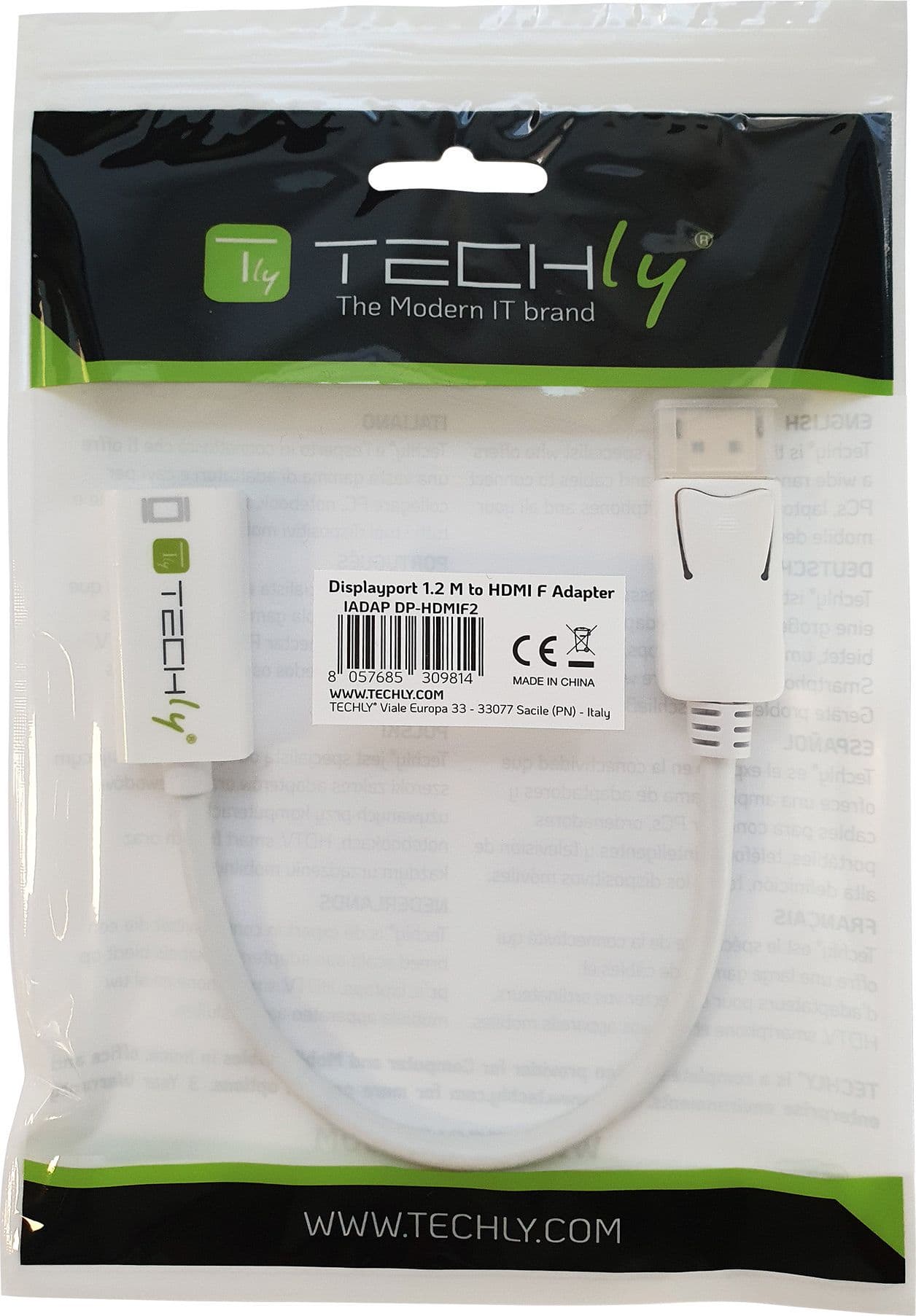 Adattatore Attivo DisplayPort 1.2 Maschio HDMI Femmina 4K 30Hz 15cm Bianco in  Scontolo.net - Potenza, commercioVirtuoso.it