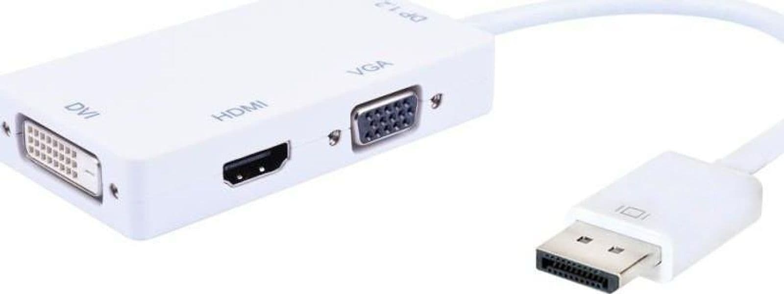 Adattatore 3 in 1 DisplayPort 1.2 a HDMI/DVI/VGA in Cavi HDMI Scontolo.net - Potenza, commercioVirtuoso.it