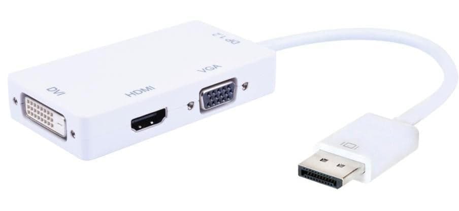 Adattatore 3 in 1 DisplayPort 1.2 a HDMI/DVI/VGA in Cavi HDMI Scontolo.net - Potenza, commercioVirtuoso.it