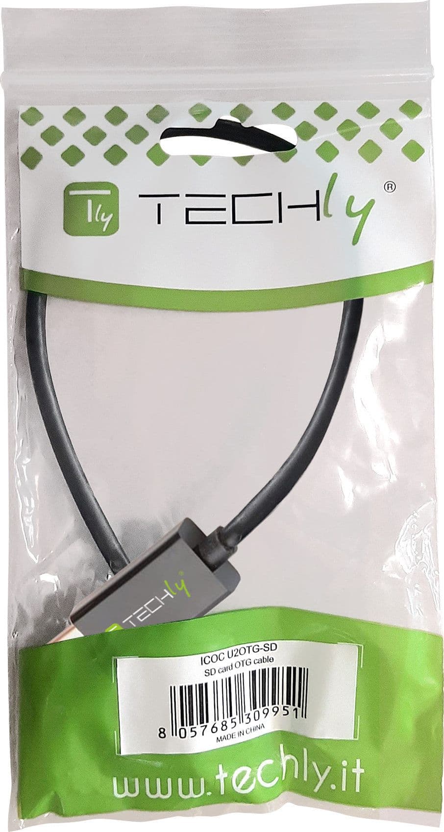 Cavo USB OTG Micro B / USB A con Lettore Micro SD/SDHC 26cm Nero in Lettori schede di memoria esterni Scontolo.net - Potenza, commercioVirtuoso.it