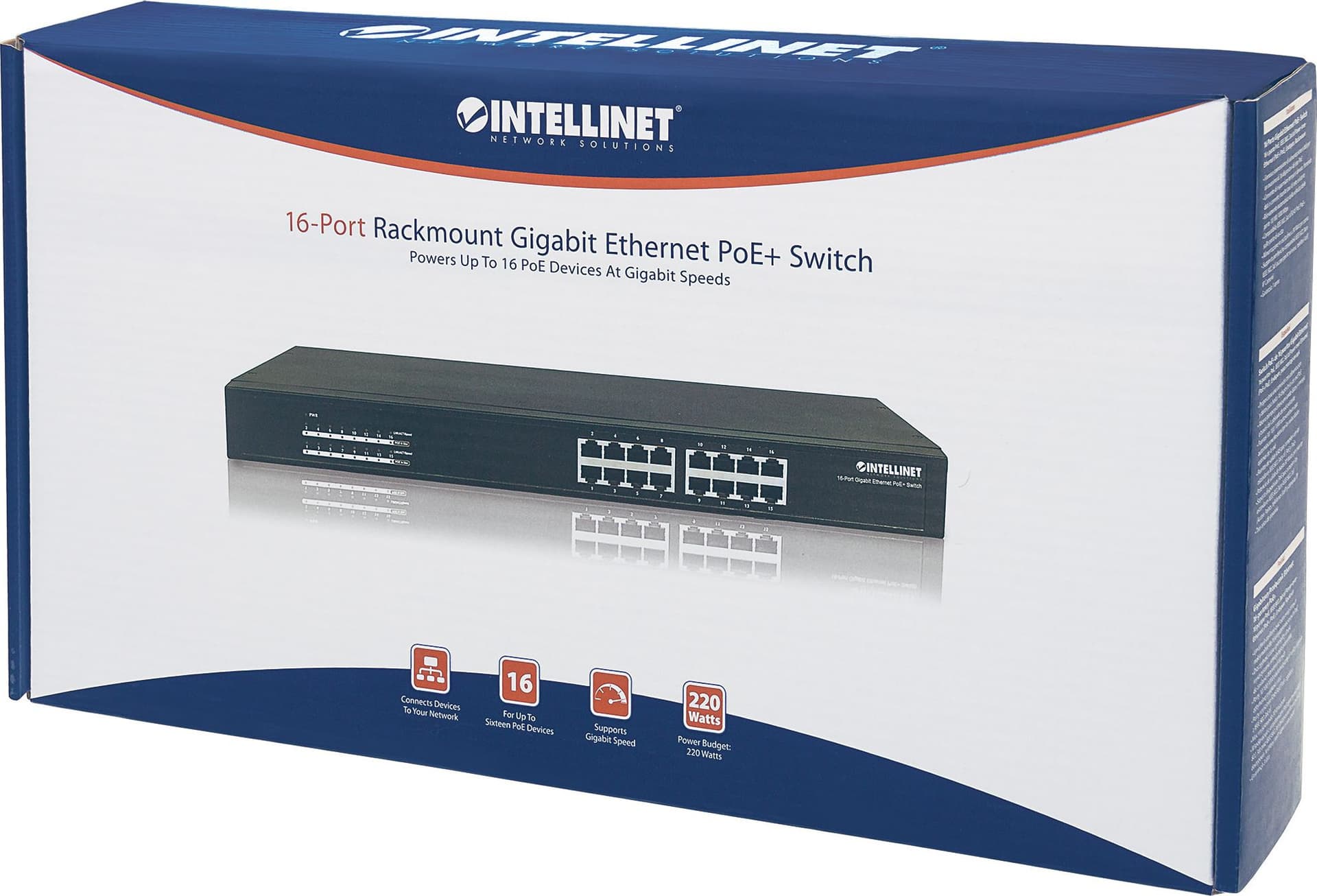 Switch Gigabit 16 Porte Ethernet PoE+ Nero in  Scontolo.net - Potenza, commercioVirtuoso.it