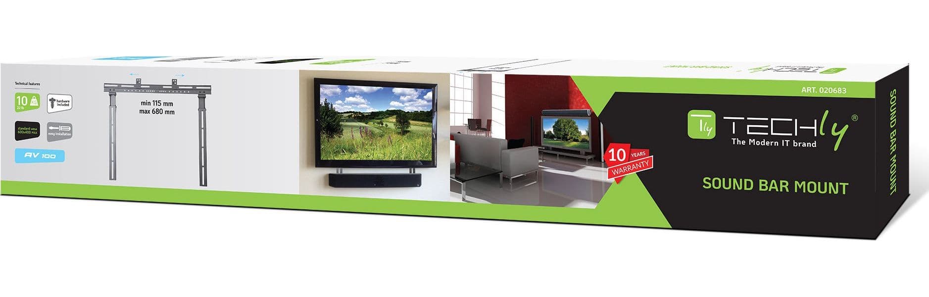 Supporto Soundbar da 10kg per TV o Staffa TV Nero in Supporti da parete e da soffitto Scontolo.net - Potenza, commercioVirtuoso.it