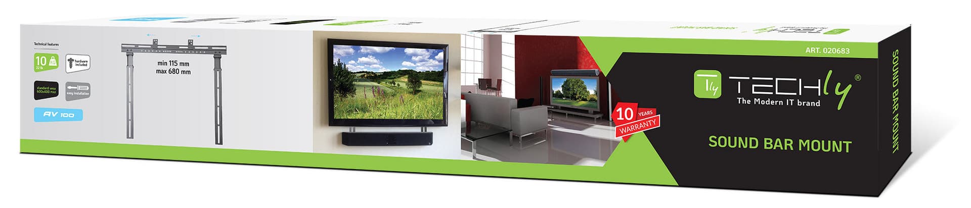 Supporto Soundbar da 10kg per TV o Staffa TV Nero in Supporti da parete e da soffitto Scontolo.net - Potenza, commercioVirtuoso.it