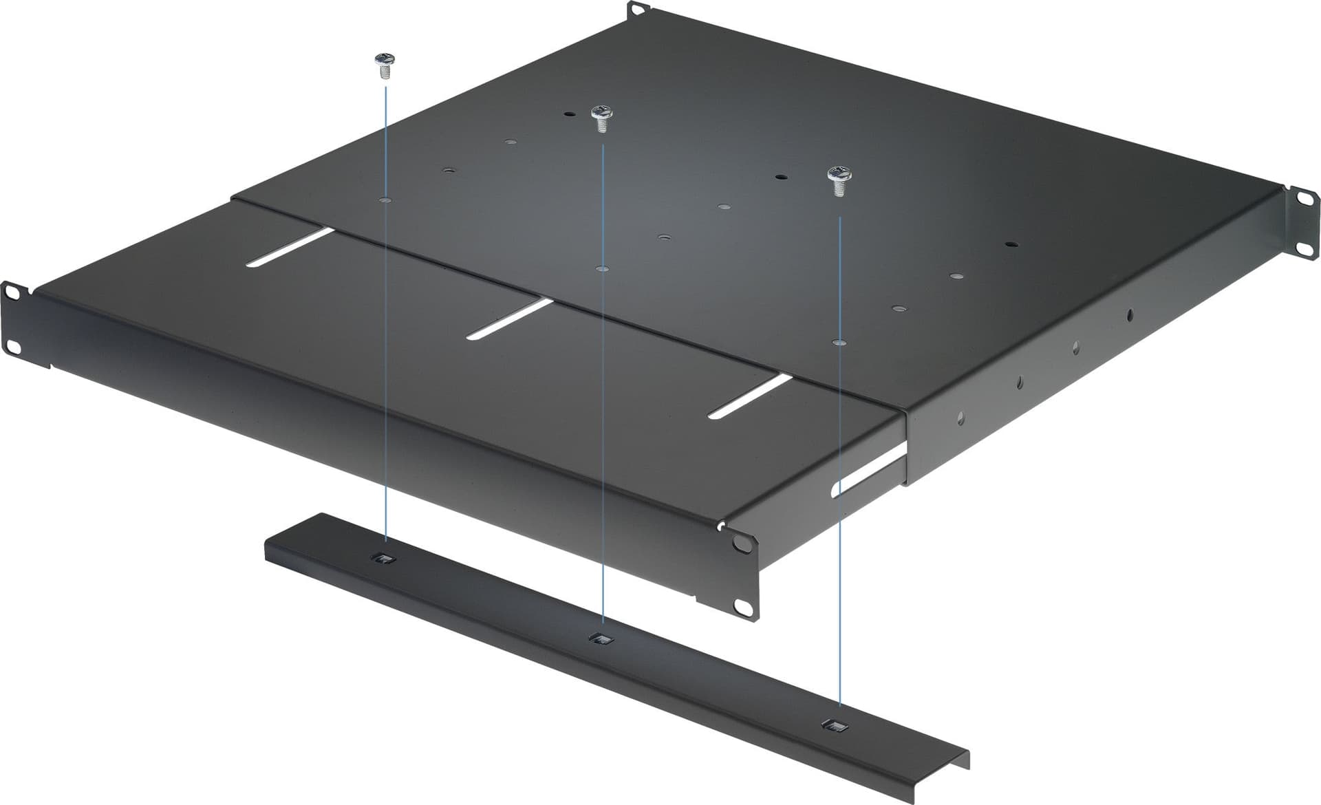 Mensola estensibile per Rack 19'' 1U Nero 4 punti in Staffe e supporti per mensole Scontolo.net - Potenza, commercioVirtuoso.it