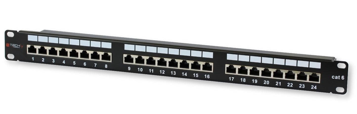 Pannello Patch STP 24 Posti RJ45 Cat.6 Techly in Cavi Ethernet Scontolo.net - Potenza, commercioVirtuoso.it
