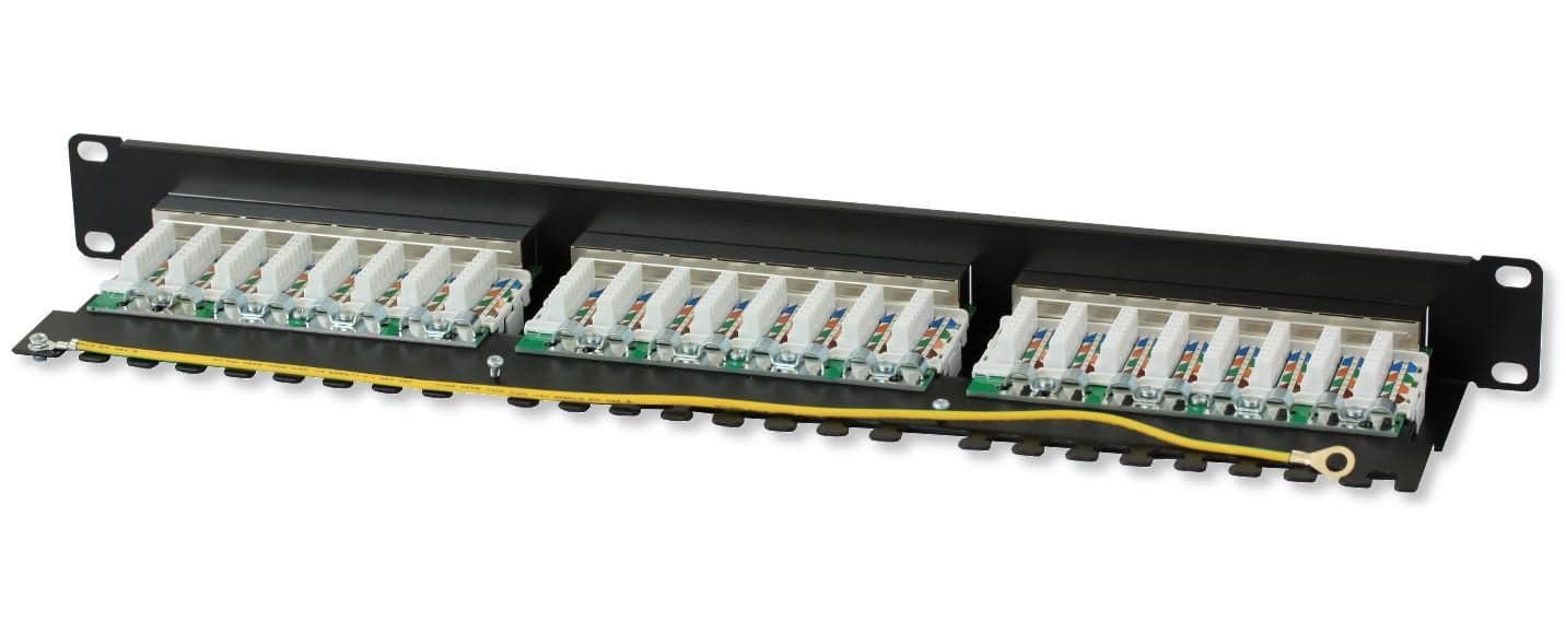 Pannello Patch STP 24 Posti RJ45 cat. 6A Techly in Pannelli patch Ethernet Scontolo.net - Potenza, commercioVirtuoso.it