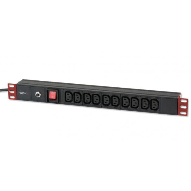 Multipresa 10 Posti VDE da Rack 19'' con Interruttore Spina C14 1U in Cavi di alimentazione Scontolo.net - Potenza, commercioVirtuoso.it