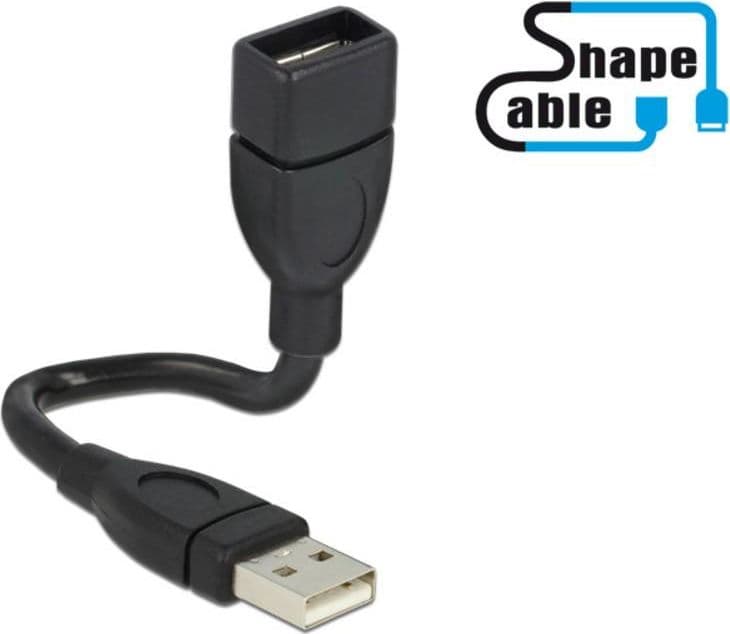 Cavo semi-rigido USB2.0 A Maschio / A Femmina 15cm Nero in  Scontolo.net - Potenza, commercioVirtuoso.it