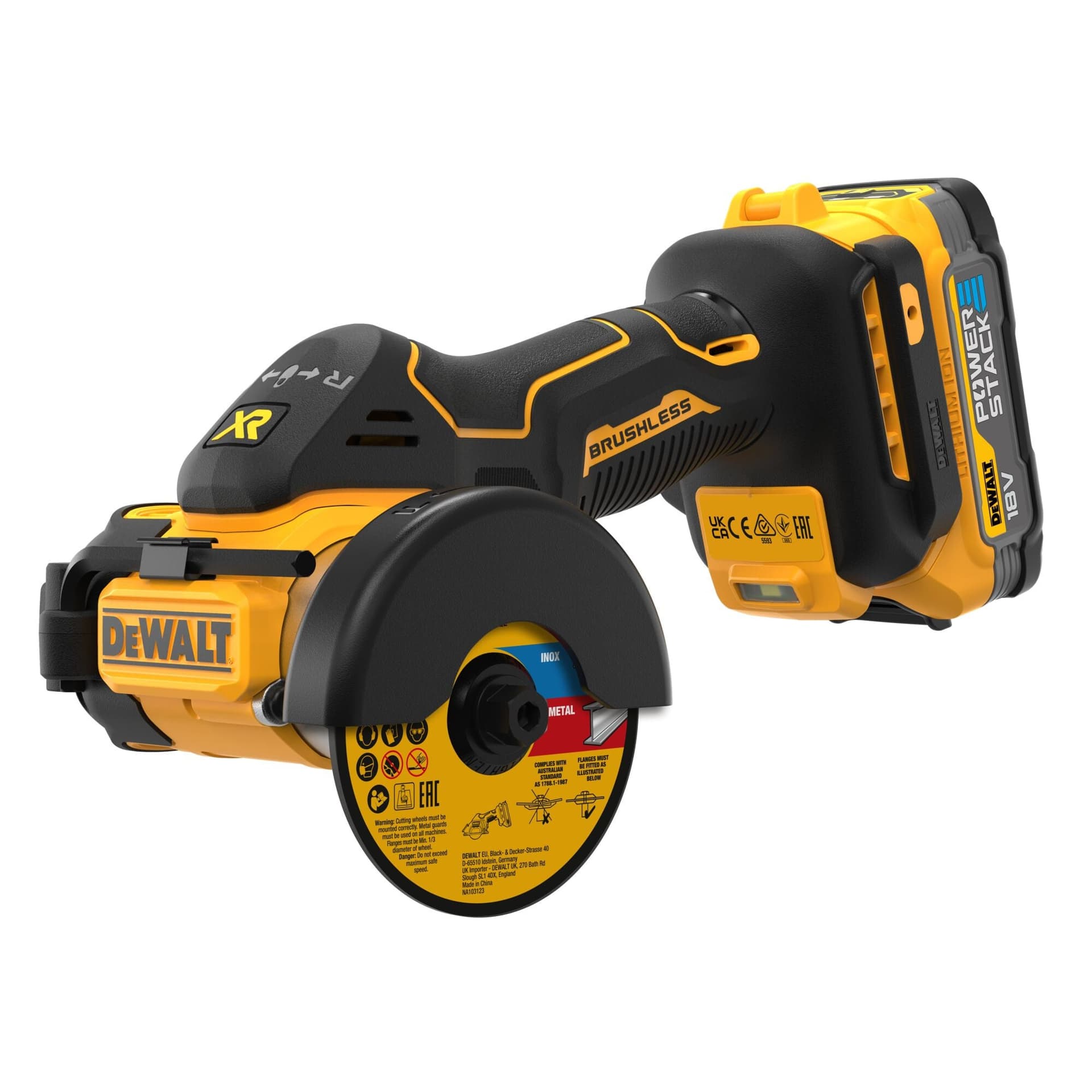 SMERIGLIATRICE BATTERIA 18V DCS438E2T-QW 'DEWALT' in prodotto Busolin - Venezia, commercioVirtuoso.it