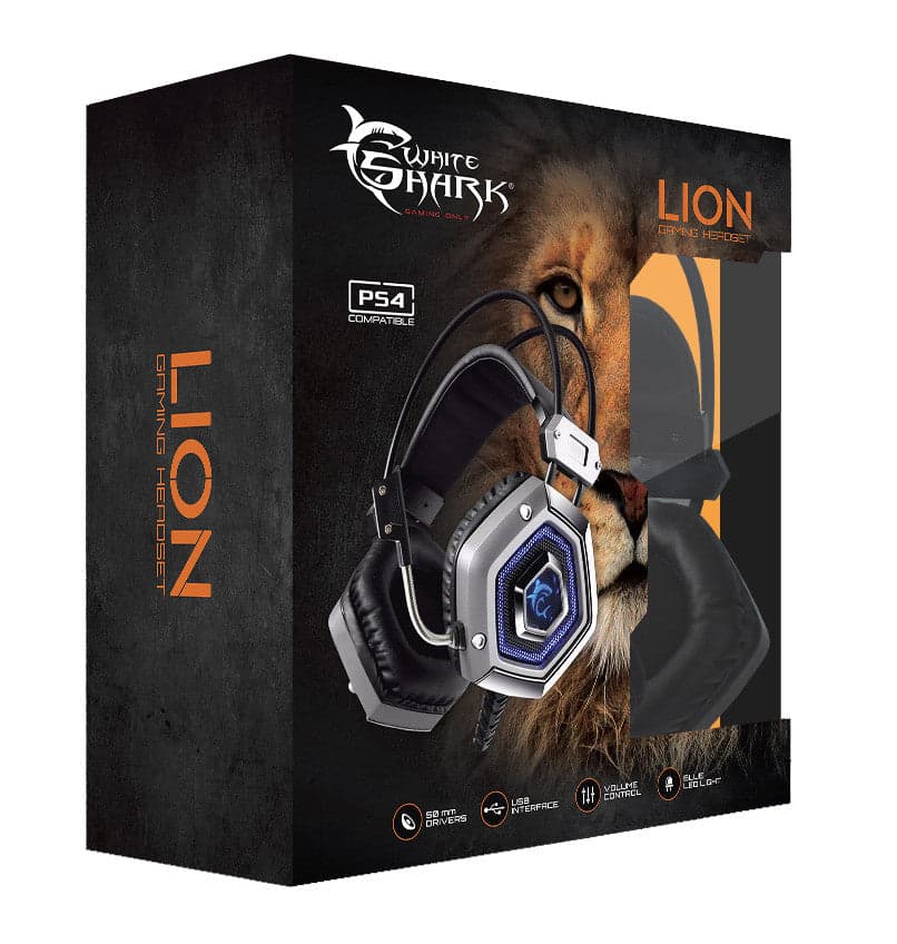 Cuffie Gaming USB con Microfono Silver LION in Cuffie gaming Scontolo.net - Potenza, commercioVirtuoso.it
