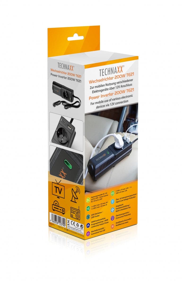Trasformatore di Corrente per Auto con USB-A e USB-C&trade, TE-21 in Caricabatterie da auto Scontolo.net - Potenza, commercioVirtuoso.it