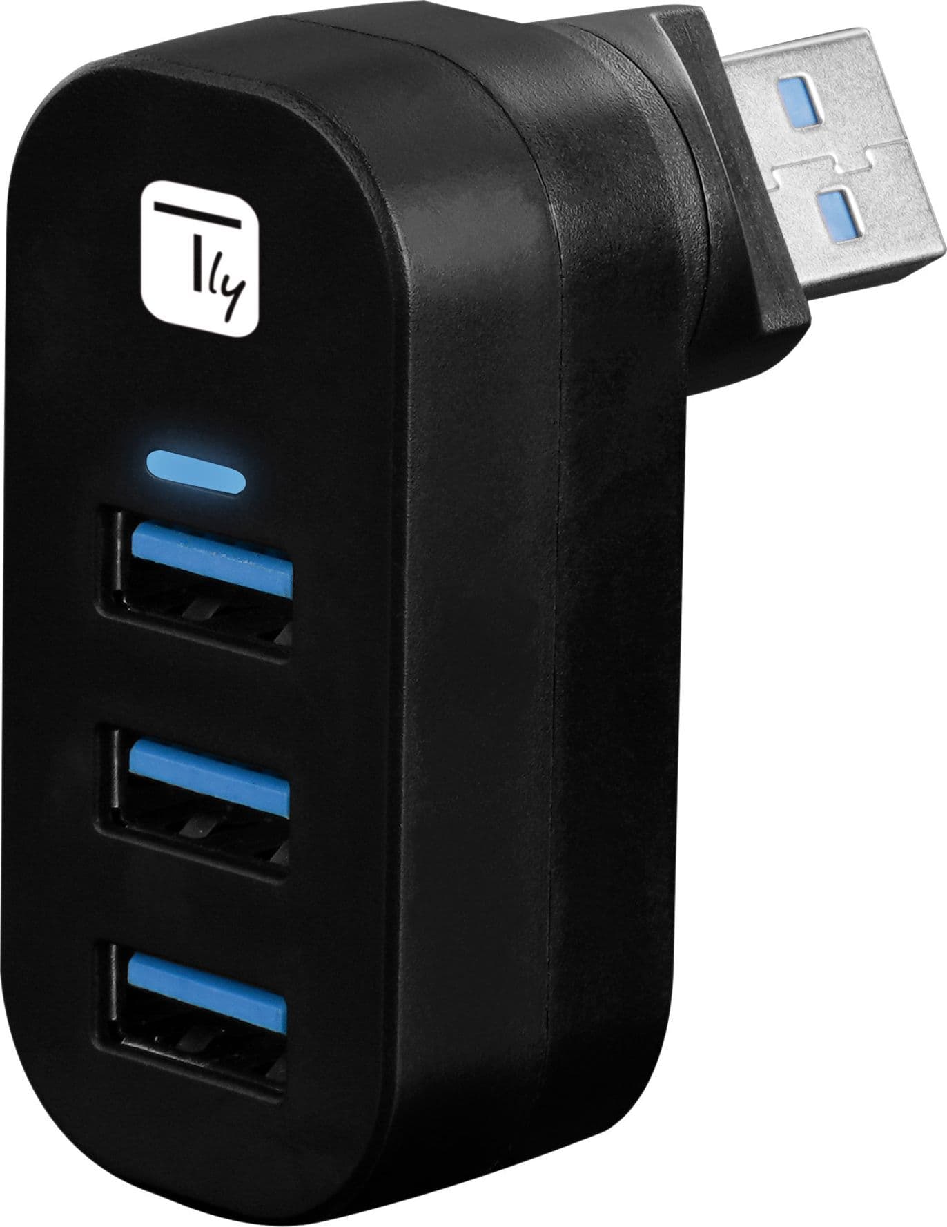 Mini Hub Rotante con 3 Porte USB 3.0 Nero in  Scontolo.net - Potenza, commercioVirtuoso.it
