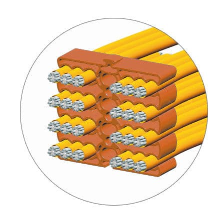 Organizzatore Modulare a Pettine per 24 Cavi Ethernet Arancione in Bobine per cavo Scontolo.net - Potenza, commercioVirtuoso.it