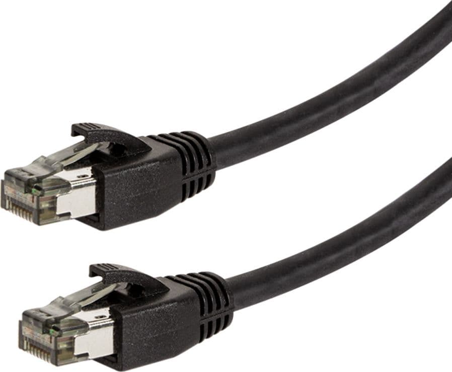Cavo di Rete Patch in Rame Cat. 8.1 SFTP LSZH 0,5 m Nero in Cavi Ethernet Scontolo.net - Potenza, commercioVirtuoso.it